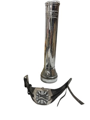 Lot 99 - A 19th century Seth Thomas ship's clock, a...