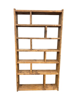 Lot 109 - A Reclaimed Wood Shelf Unit. The Unit is 199cm...