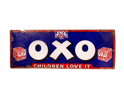 Lot 98 - An Oxo enamel advertising sign.