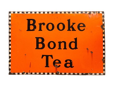 Lot 94 - A Brooke Bond Tea enamel advertising sign.