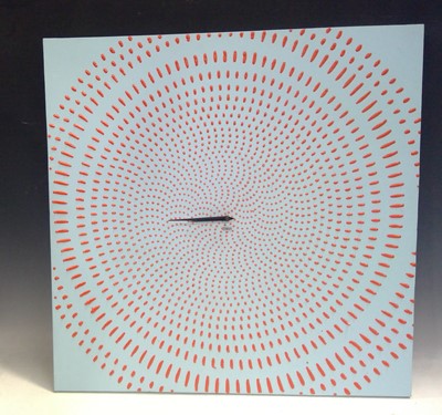 Lot 9 - A Nutime Designer Wall Clock. The Canvas is...