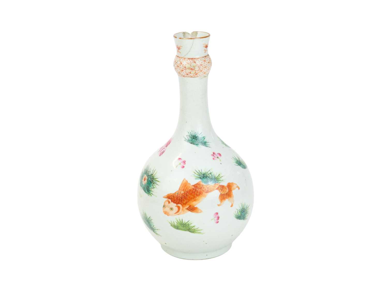Lot 657 - A rare Chinese porcelain guglet.