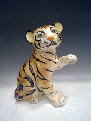 Lot 141 - An Italian, Ceramic Tiger Cub. The Cub is 38cm...