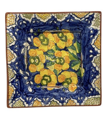 Lot 149 - A signed and hand-painted Portuguese dish,...