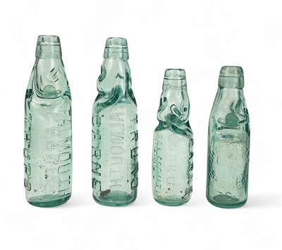 Lot 374 - Four local interest codd bottles.