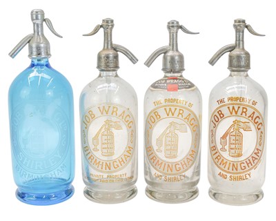 Lot 389 - Four Job Wragg soda syphons.
