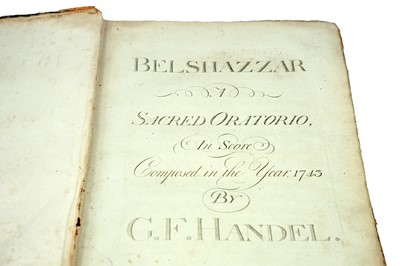 Lot 21 - (Sheet Music) George Frederick Handel