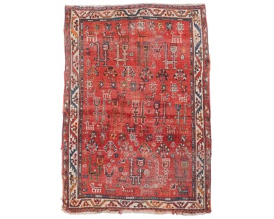 Lot 668 - A handknotted wool pictorial rug.