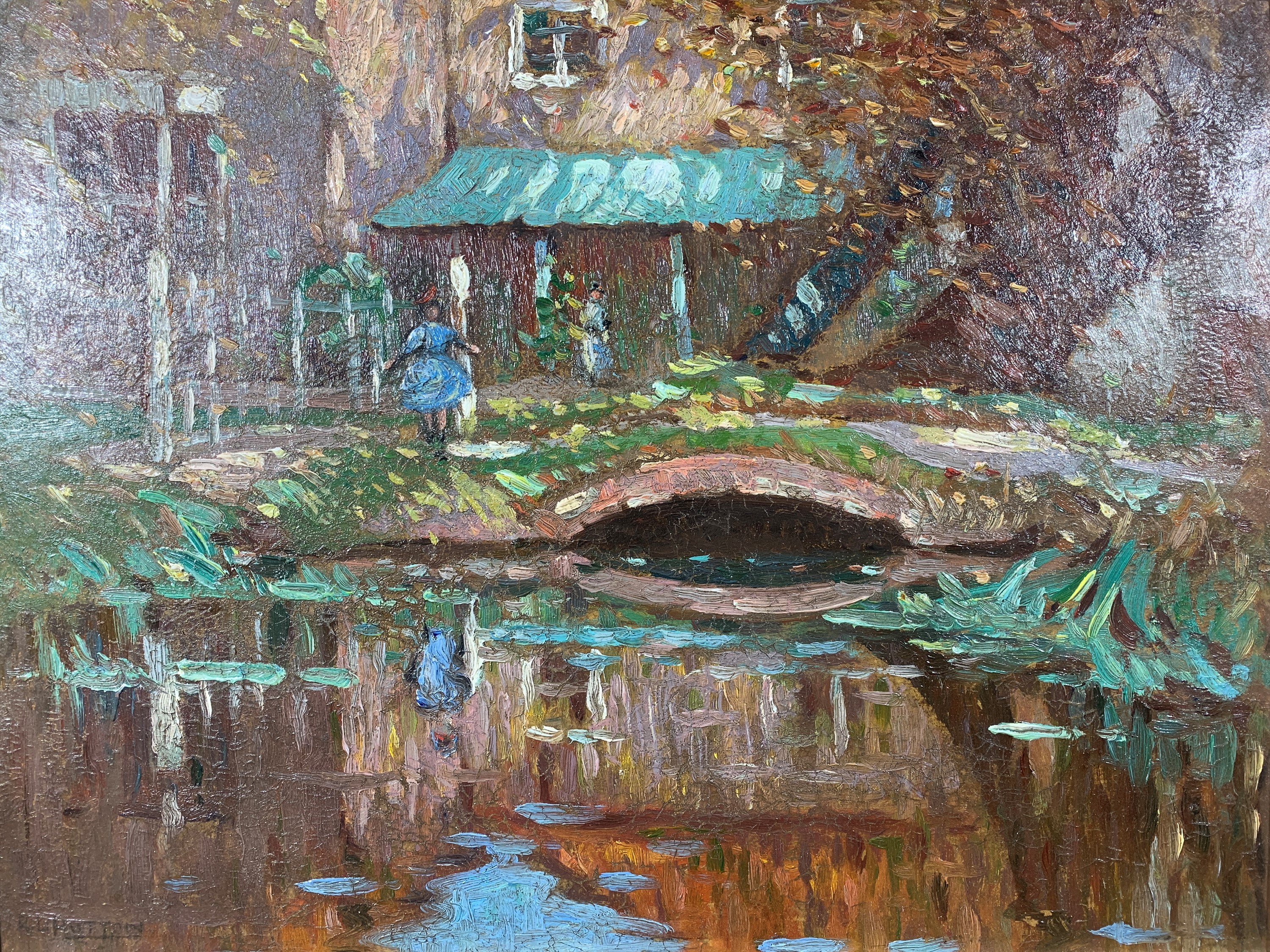 Lot 532 - Robert Langley HUTTON(1883-1919) A Garden