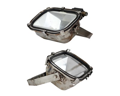 Lot 825 - A pair of marine flood lights.