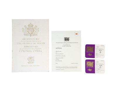 Lot 898 - Two Prince of Wales Investiture Chairs, 1969.