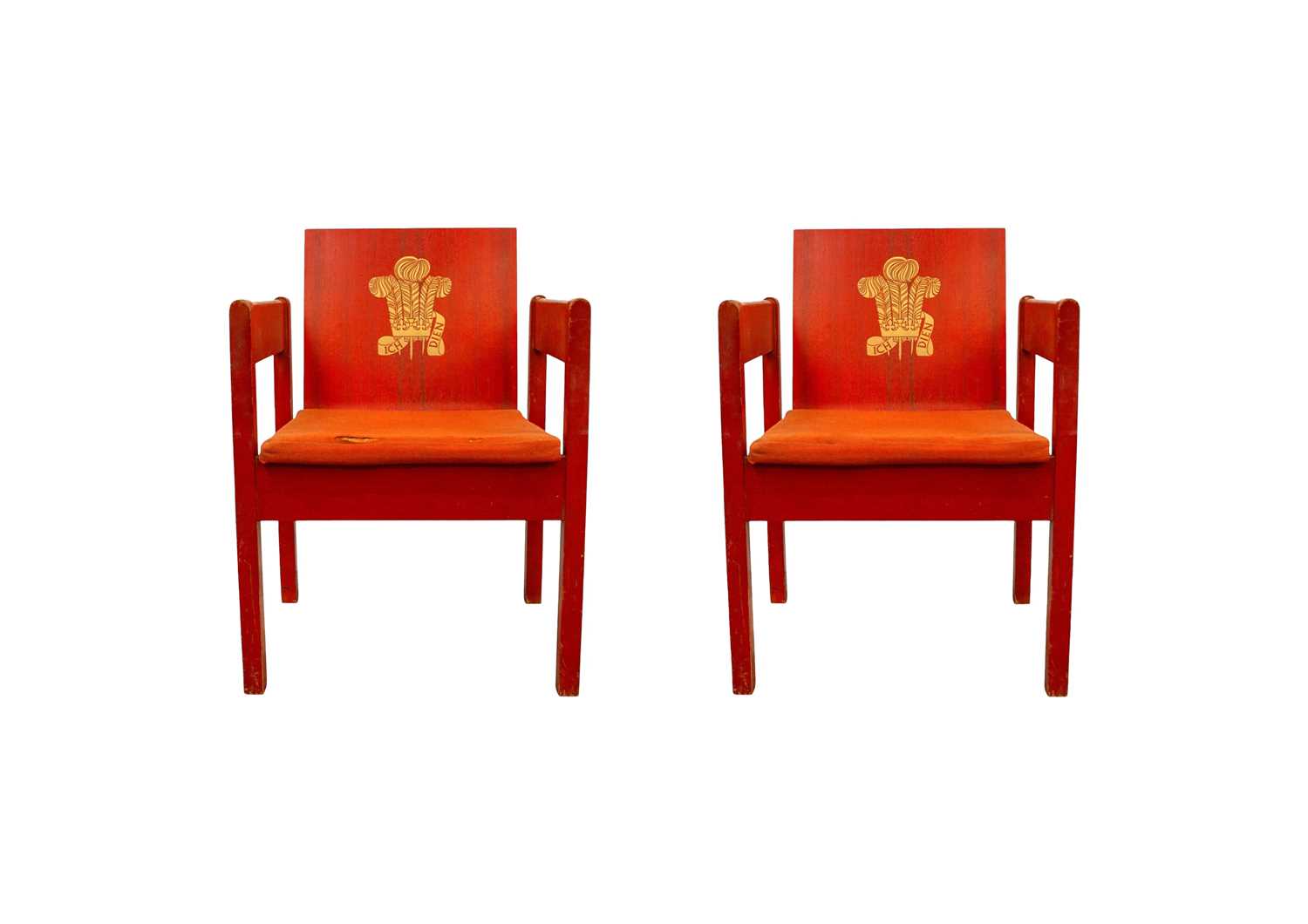 Lot 898 - Two Prince of Wales Investiture Chairs, 1969.