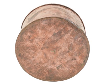 Lot 26 - John Pearson, a circular copper box and cover.