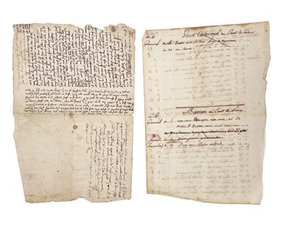 Lot 35 - A small collection of manuscripts and ephemera