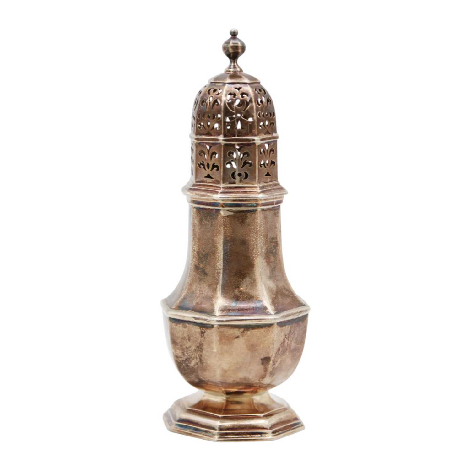 Lot 251 - A good George I Britannia Standard silver caster by Charles Adam.