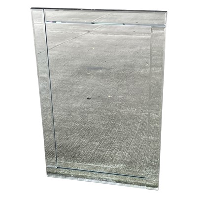 Lot 212 - A Bevelled Wall Mirror. 50 x 76cm.