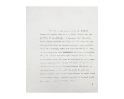 Lot 4 - (The Anglo-Somali War)