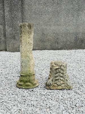 Lot 756 - A section of a carved stone column, 19th century.