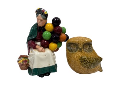 Lot 40 - A Royal Doulton 'The Old Balloon Seller'...