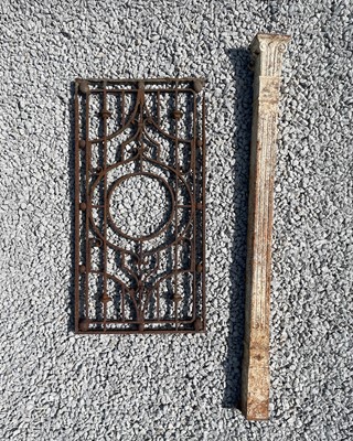 Lot 785 - A 19th century wrought iron garden gate.