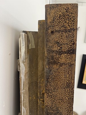 Lot 511 - A large painted, gilt, and gem set panel.