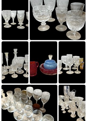 Lot 56 - A large amount of mixed glassware, including...