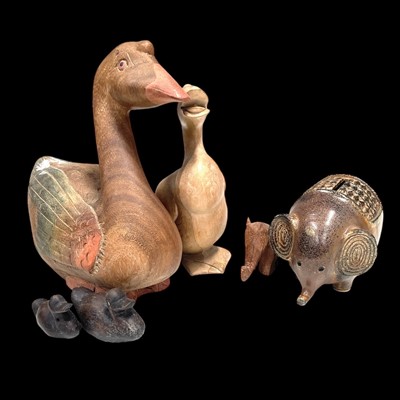 Lot 82 - A ceramic mid-century elephant money box and...
