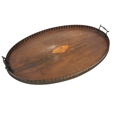 Lot 85 - An Edwardian inlaid mahogany two-handled...