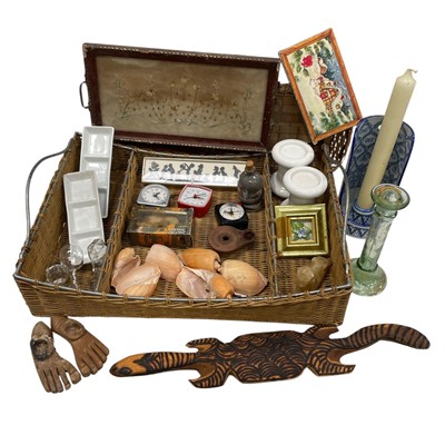 Lot 93 - An eclectic mix including Shells, Clocks,...