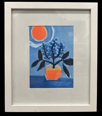 Lot 193 - Meg FATHARLY, Flower in Orange vase, print,...