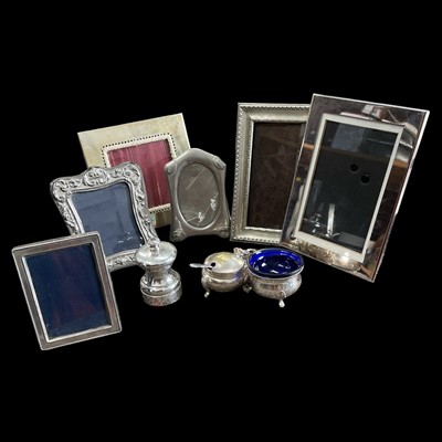 Lot 102 - A silver mounted photograph frame, Hallmarked...