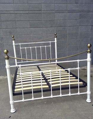 Lot 11 - A Modern Metal Bedframe. The Frame measures...