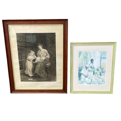 Lot 129 - A Vintage framed Print titled "This Little...