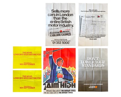 Lot 228 - A Collection of Newspaper Advertising Posters