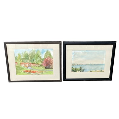 Lot 132 - K M Hetherington, Two watercolours including a...