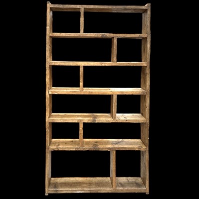 Lot 6 - A Chunky Wooden Display Unit. The Unit...
