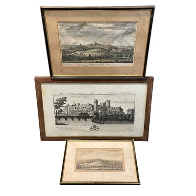 Lot 149 - Three Engravings, One Tinted of Warwick Castle...