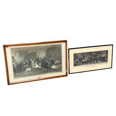 Lot 147 - Two Antique Lithographs. The Rent Day (49 x...