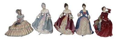 Lot 173 - Five Royal Doulton figures; 'Blithe Morning'...