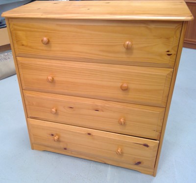 Lot 50 - Modern, Pine Chest of Drawers. The Chest...