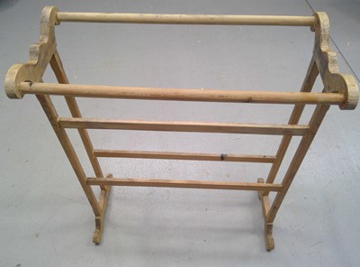 Lot 56 - A Vintage Wooden Towel Rail. The Rail is 85cm...