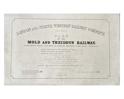 Lot 9 - (Railway Plans) London and North Western Railway Company