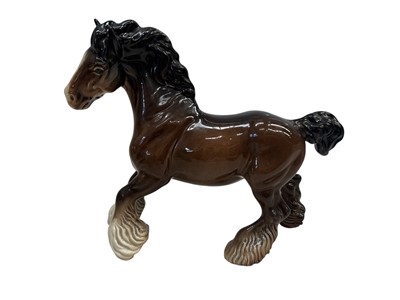 Lot 27 - A Beswick 'Cantering Shire Horse', height 21cm...