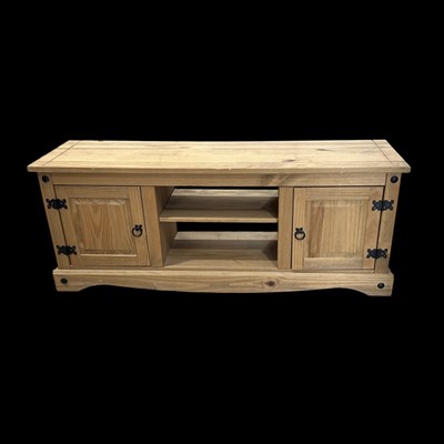 Lot 98 - A Vida designs "Corona" two door media cabinet...