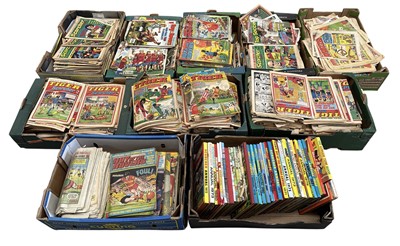 Lot 124 - A large quantity of vintage comics, mainly...
