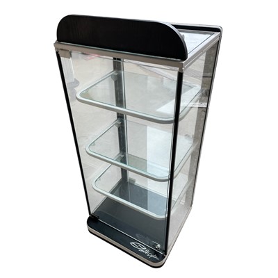 Lot 126 - A Glass Display cabinet with three movable...