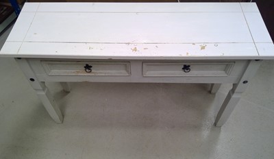 Lot 135 - A Painted Pine Hall Table. The Table is 76cm...