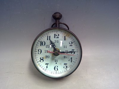 Lot 16 - A Vintage Maritime Clock and Compass. The...