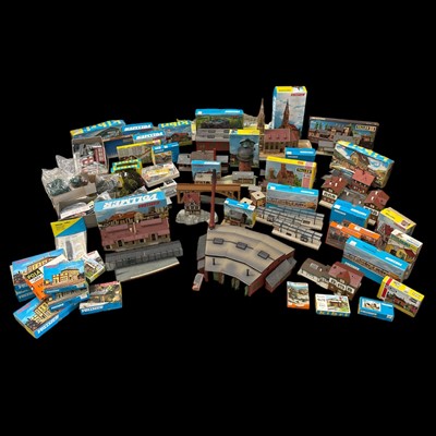 Lot 2 - A collection of model train buildings and...