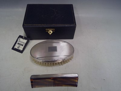Lot 169 - A Broadway Co. Hallmarked Silver Brush and...